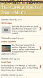 Mobile Screenshot of curiousmindofdiana-marie.blogspot.com