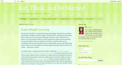 Desktop Screenshot of eatthinkmarried.blogspot.com