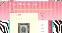 Desktop Screenshot of angiesstampingspace.blogspot.com