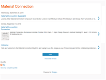 Tablet Screenshot of materialconnection.blogspot.com