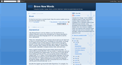 Desktop Screenshot of brave-new-words.blogspot.com