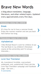 Mobile Screenshot of brave-new-words.blogspot.com