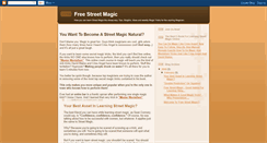 Desktop Screenshot of freestreetmagic.blogspot.com