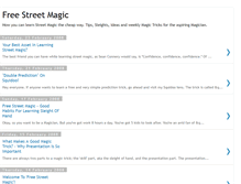 Tablet Screenshot of freestreetmagic.blogspot.com