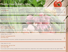 Tablet Screenshot of healthyhearthealthymind.blogspot.com