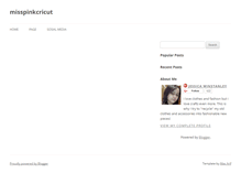 Tablet Screenshot of misspinkcricut.blogspot.com
