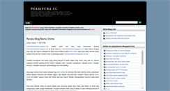 Desktop Screenshot of persipura-fc.blogspot.com