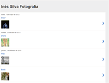 Tablet Screenshot of inesilvafotografia.blogspot.com