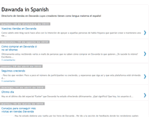 Tablet Screenshot of dawandainspanish.blogspot.com