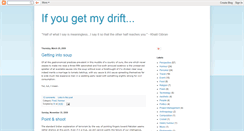 Desktop Screenshot of gettingthedrift.blogspot.com