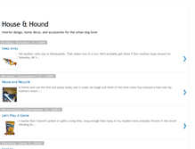 Tablet Screenshot of houseandhound.blogspot.com