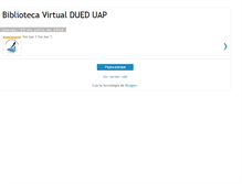 Tablet Screenshot of bibliotecavirtualuap.blogspot.com
