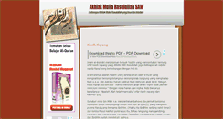 Desktop Screenshot of akhlakrasulullahsaw.blogspot.com