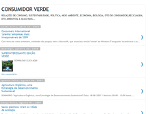 Tablet Screenshot of consumidorverde.blogspot.com