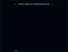 Tablet Screenshot of pistabacsimogmondja.blogspot.com