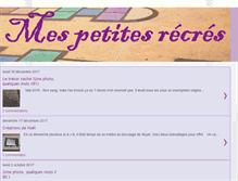 Tablet Screenshot of mespetitesrecres.blogspot.com