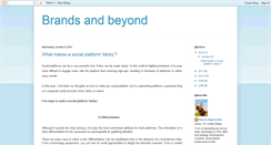 Desktop Screenshot of brandsandbeyond.blogspot.com