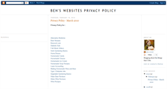 Desktop Screenshot of bensprivacypolicy.blogspot.com