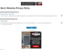 Tablet Screenshot of bensprivacypolicy.blogspot.com