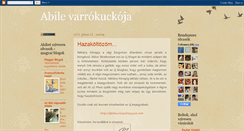 Desktop Screenshot of abilevarrokuckoja.blogspot.com