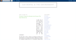 Desktop Screenshot of carrentaltheenvironment.blogspot.com