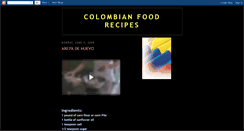 Desktop Screenshot of colombianfoodrecipes.blogspot.com