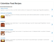 Tablet Screenshot of colombianfoodrecipes.blogspot.com