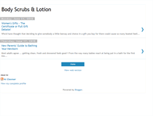 Tablet Screenshot of body-scrubs-and-lotion.blogspot.com