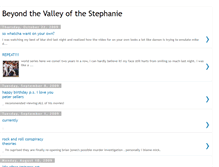 Tablet Screenshot of beyondthevalleyofthestephanie.blogspot.com