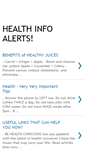 Mobile Screenshot of healthinfoalerts.blogspot.com