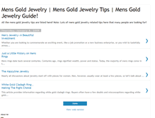 Tablet Screenshot of mens-goldjewelry.blogspot.com