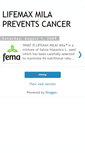 Mobile Screenshot of fightcancerwithlifemax.blogspot.com