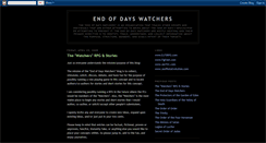 Desktop Screenshot of endofdayswatchers.blogspot.com