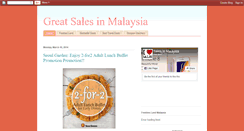 Desktop Screenshot of great-sales-in-malaysia.blogspot.com