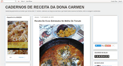 Desktop Screenshot of cadernosdereceitadadonacarmen.blogspot.com