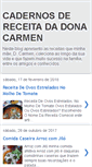 Mobile Screenshot of cadernosdereceitadadonacarmen.blogspot.com