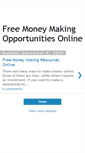 Mobile Screenshot of freemoneymakingopportunitiesonline.blogspot.com