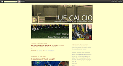 Desktop Screenshot of iuecalcio.blogspot.com