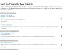 Tablet Screenshot of biggayroadtrip.blogspot.com