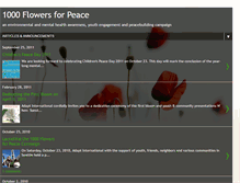 Tablet Screenshot of 1000flowers4peace.blogspot.com