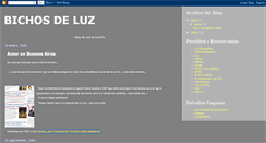 Desktop Screenshot of bichosdeluz.blogspot.com