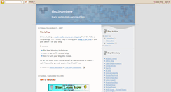 Desktop Screenshot of firstlearnhow.blogspot.com