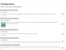 Tablet Screenshot of firstlearnhow.blogspot.com
