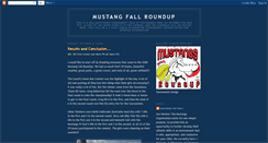 Desktop Screenshot of mustangfallroundup.blogspot.com