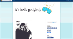 Desktop Screenshot of itshollygolightly.blogspot.com