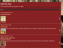 Tablet Screenshot of chef-by-day.blogspot.com