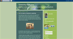Desktop Screenshot of leadershipinfluence.blogspot.com
