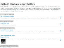 Tablet Screenshot of cabbageheadsareempty-bottles.blogspot.com