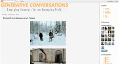 Desktop Screenshot of generativeconversations.blogspot.com