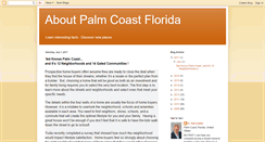 Desktop Screenshot of aboutpalmcoast.blogspot.com